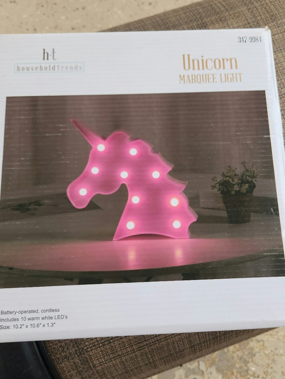 Pink Unicorn Marquee Light